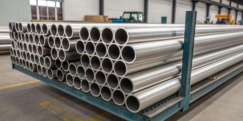 A diagram comparing a solid bar (high waste) to a near-net hollow bar (low waste) for machining a ring.